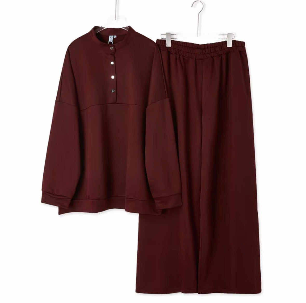 YM Oversized Unisex Snap Pant Set - FS/PS