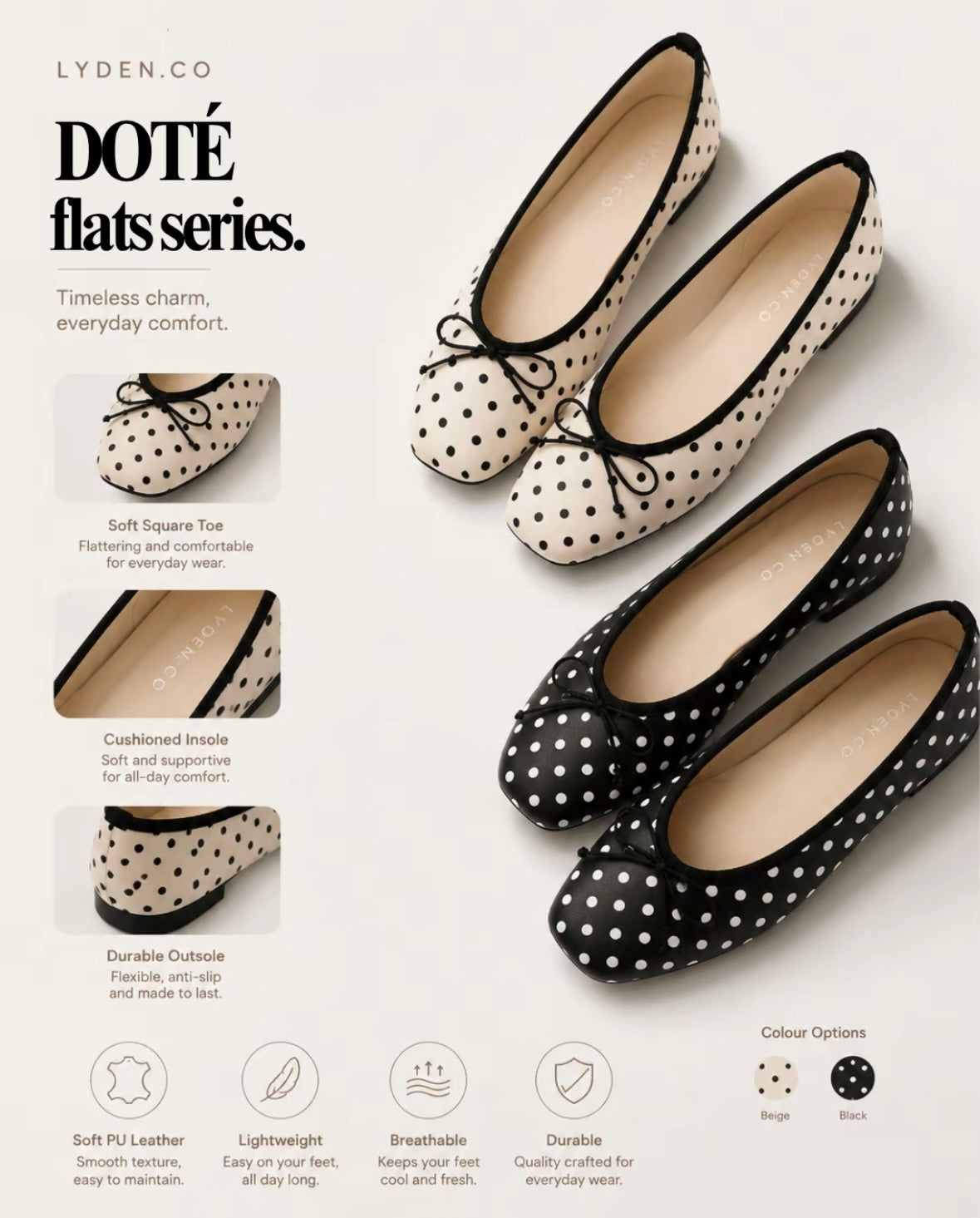 LYDEN Doté Flats