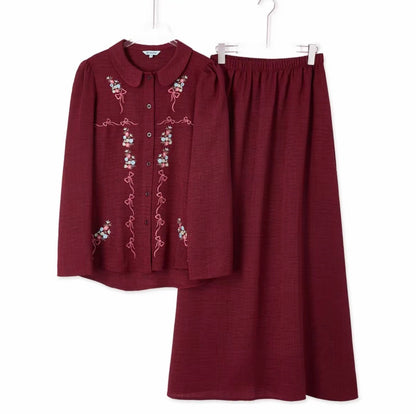 YM Miranda Embroidered Skirt Set - FS/PS