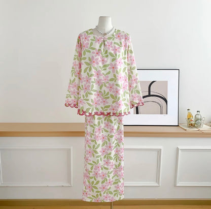 Baisanmy Casual Sulam Kurung Set