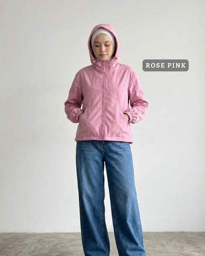 HW [TOP ONLY] Miley Plain Hoodie Jacket Windbreaker
