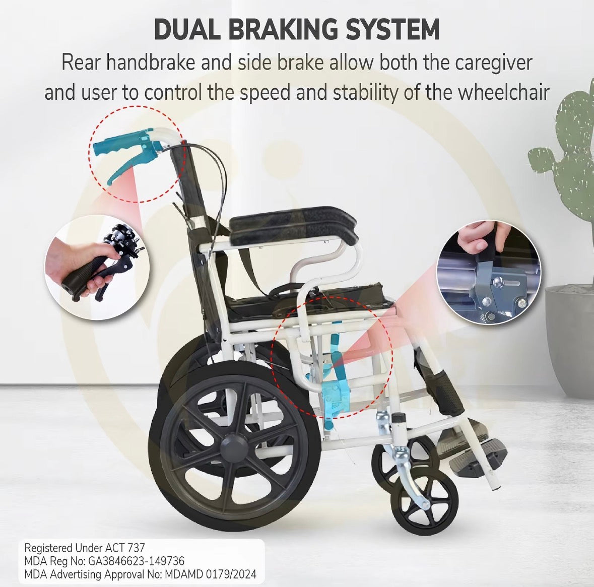 Wheelchair Lipat 10kg (ETA 3-4 weeks)