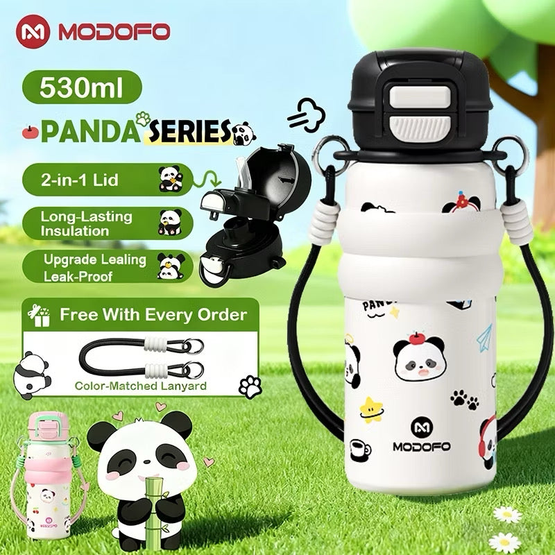 MDF  Kids Tumbler Thermos With Straw Bottle 18oz/530ml
