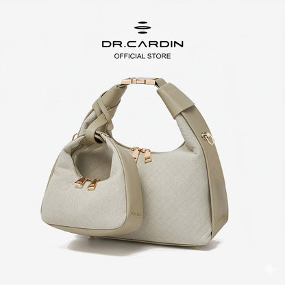 Dr Cardin [The Raya Table Collection] Women Dumpling Weave Sling Bag / Suede / Faux Leather BG-868