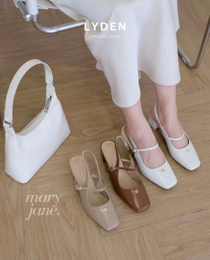 LYDEN Mary Jane Tasya Slingback Series (6cm Pump Heels)