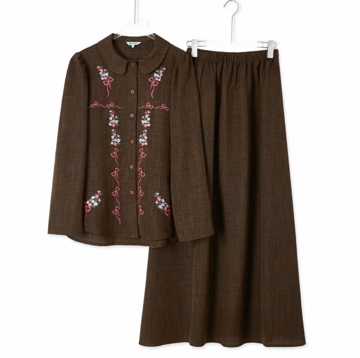 YM Miranda Embroidered Skirt Set - FS/PS