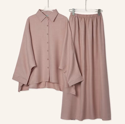 YM Alexa Skirt Set (Free/Plus Size)