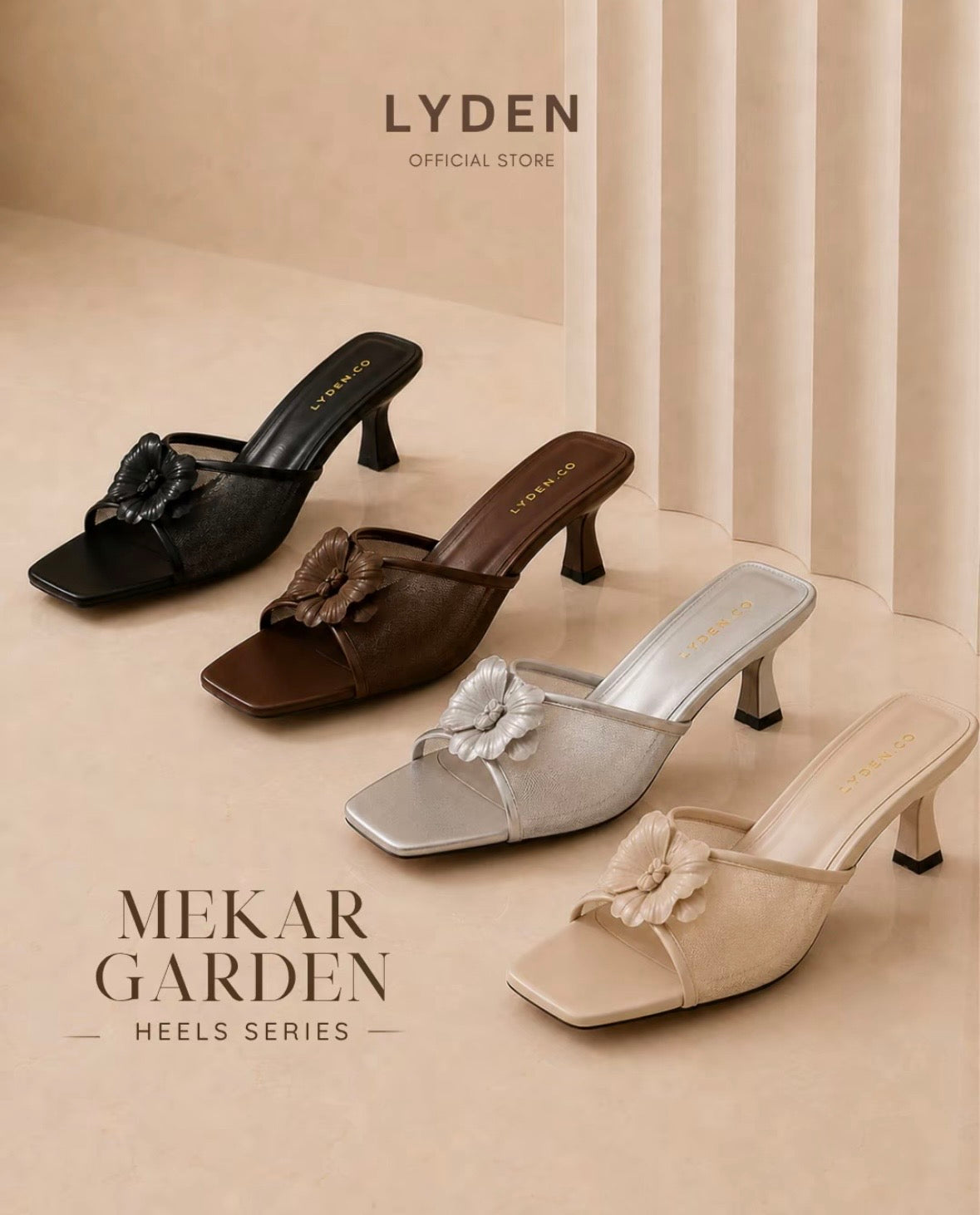 LYDEN Mekar Garden 6cm Pump Heels