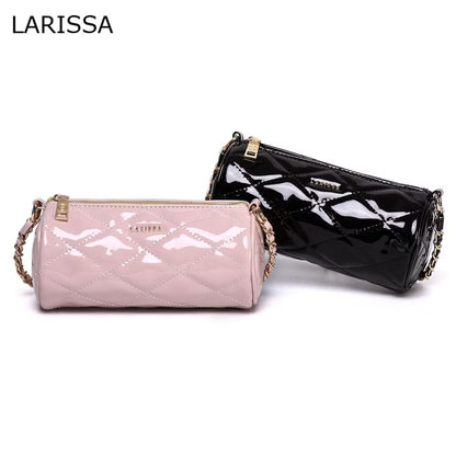 LARISSA Nyxie Glossy Quilted Bag