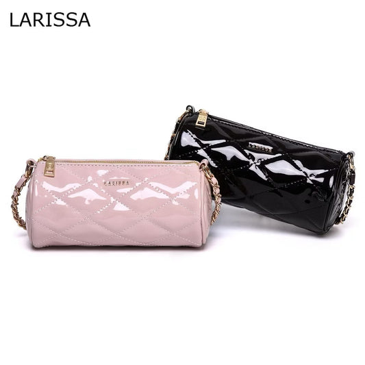 LARISSA Nyxie Glossy Quilted Bag