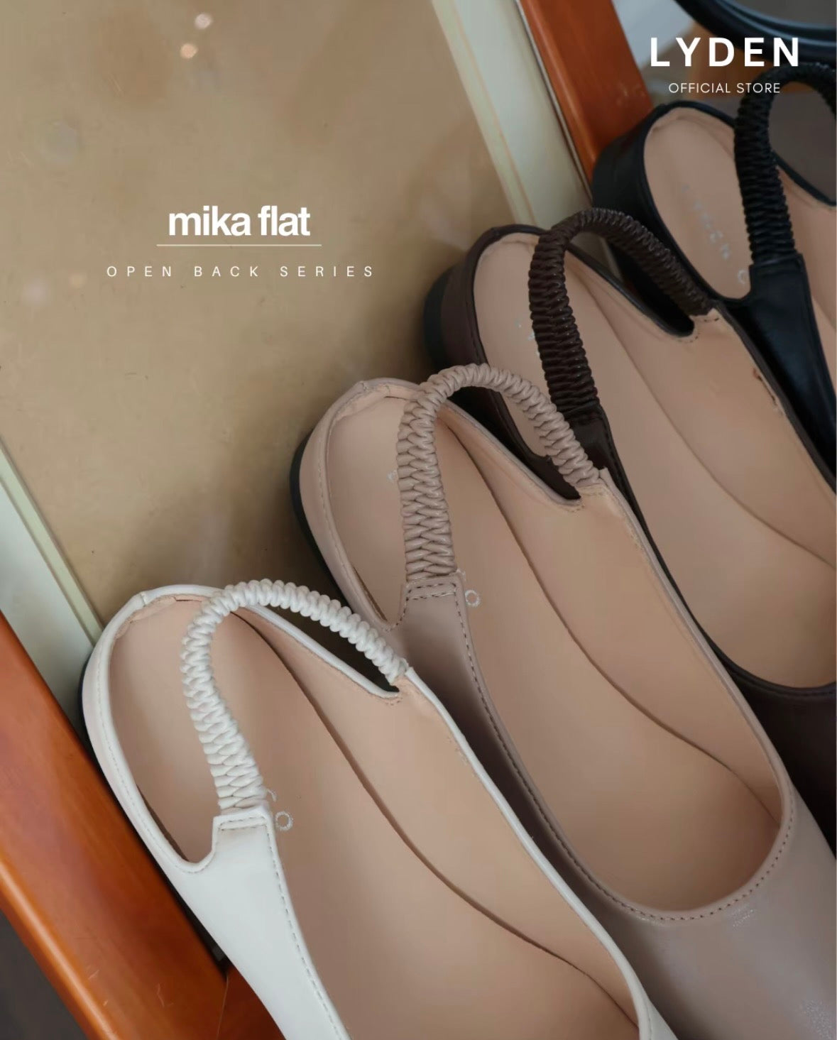 LYDEN Mika Open Back Flats
