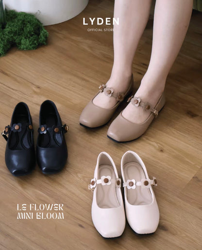 LYDEN Le Flowers Mini Bloom Flats with Bloom Strap Series
