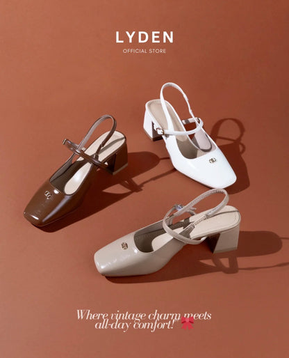 LYDEN Mary Jane Tasya Slingback Series (6cm Pump Heels)