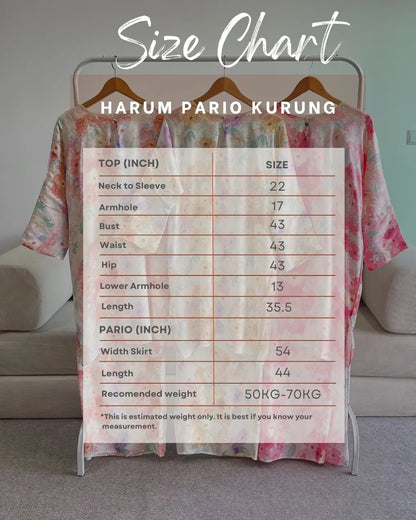 HW Harum Shimmer Satin Kurung With Pario Set