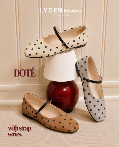 LYDEN Doté Strap Flats