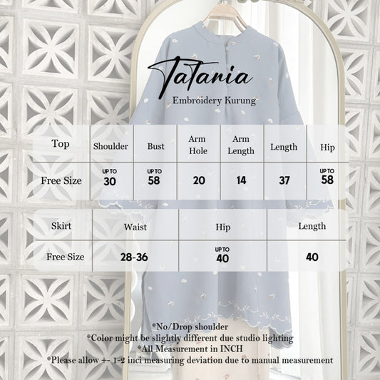 ABC Tatania Embroidery Kurung Set
