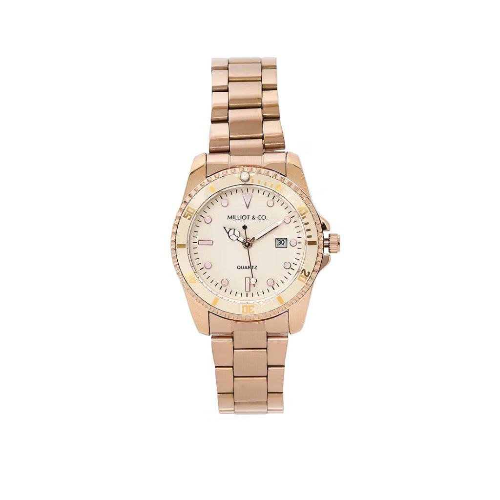 Milliot & Co Victoria Stainless Steel Strap Watch