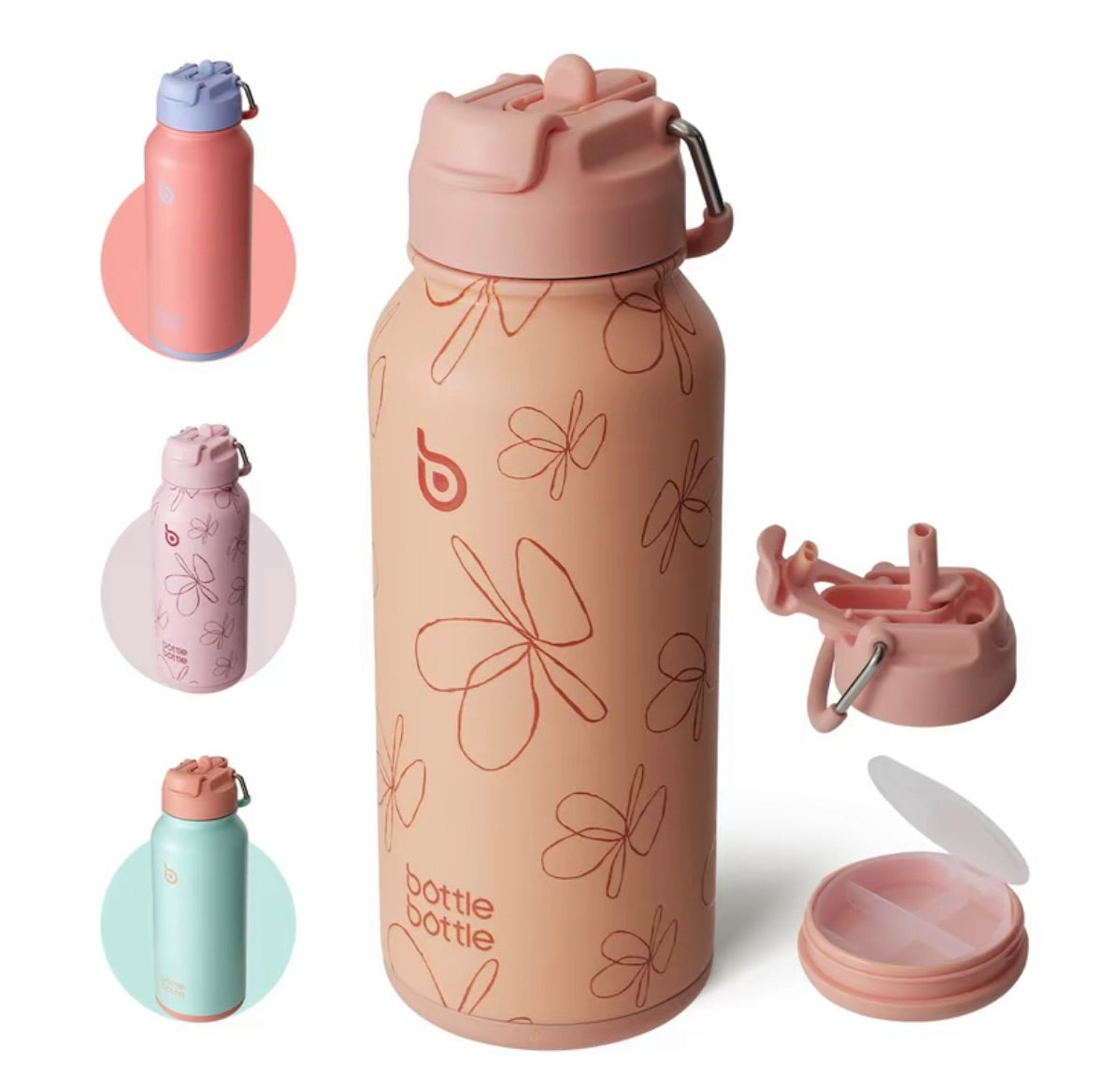 BOTTLE BOTTLE (32oz) Tumbler with Pill Storage Box