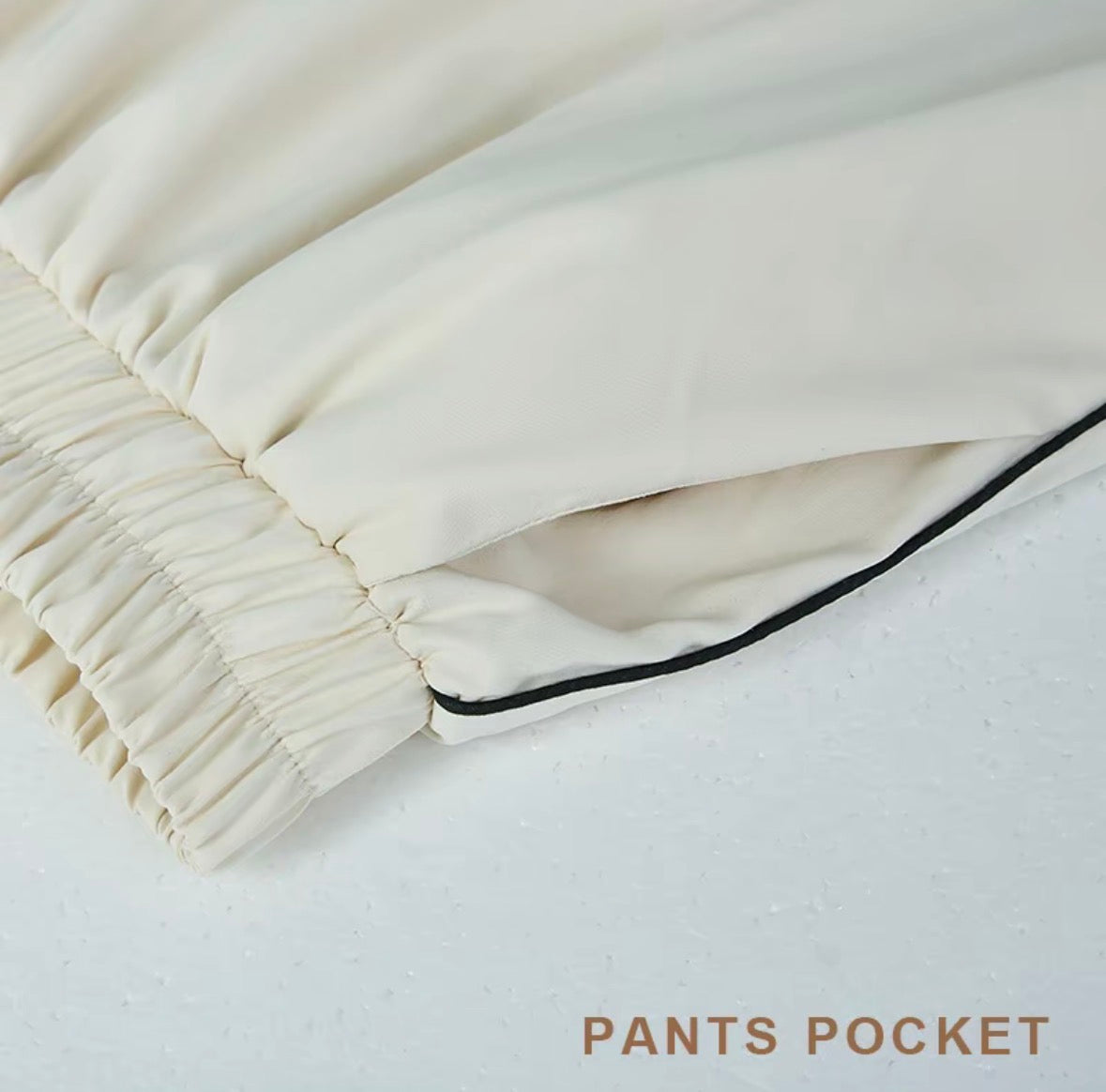 YM French Pant Set - Free/Plus Size