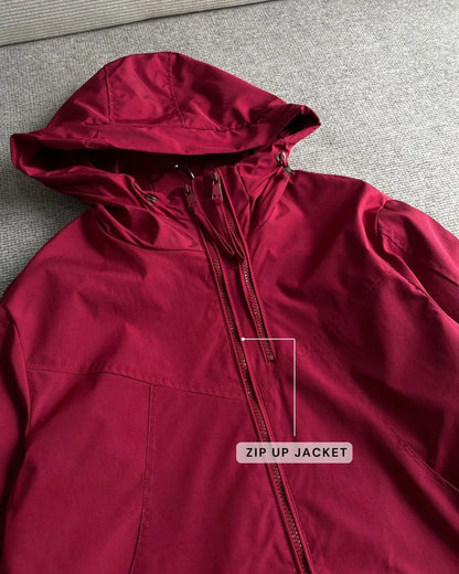 HW [TOP ONLY] Miley Plain Hoodie Jacket Windbreaker