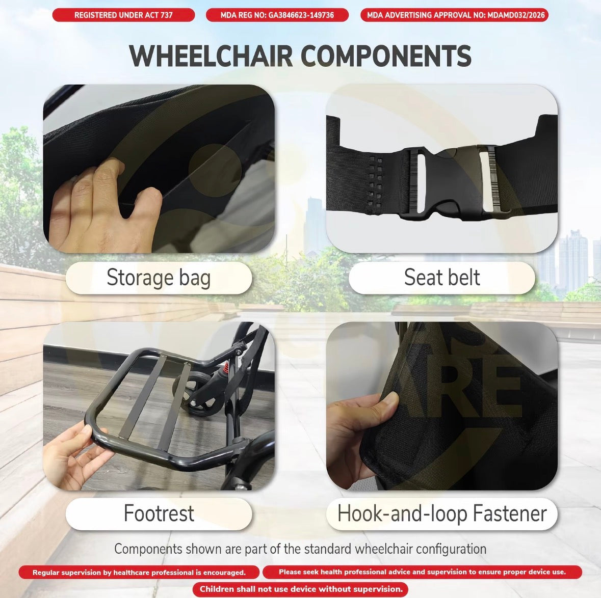 Travel Wheelchair 9kg (ETA 3-4 weeks)