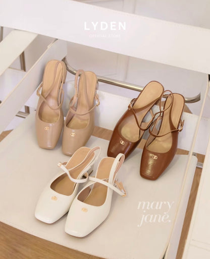 LYDEN Mary Jane Tasya Slingback Series (6cm Pump Heels)