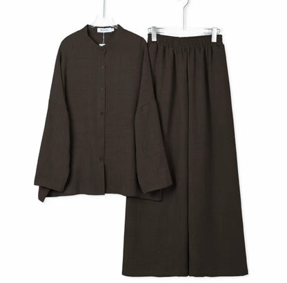 YM Calista Pants Set - Free/Plus Size