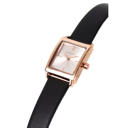 Milliot & Co Sima Leather/Steel Analog Watch