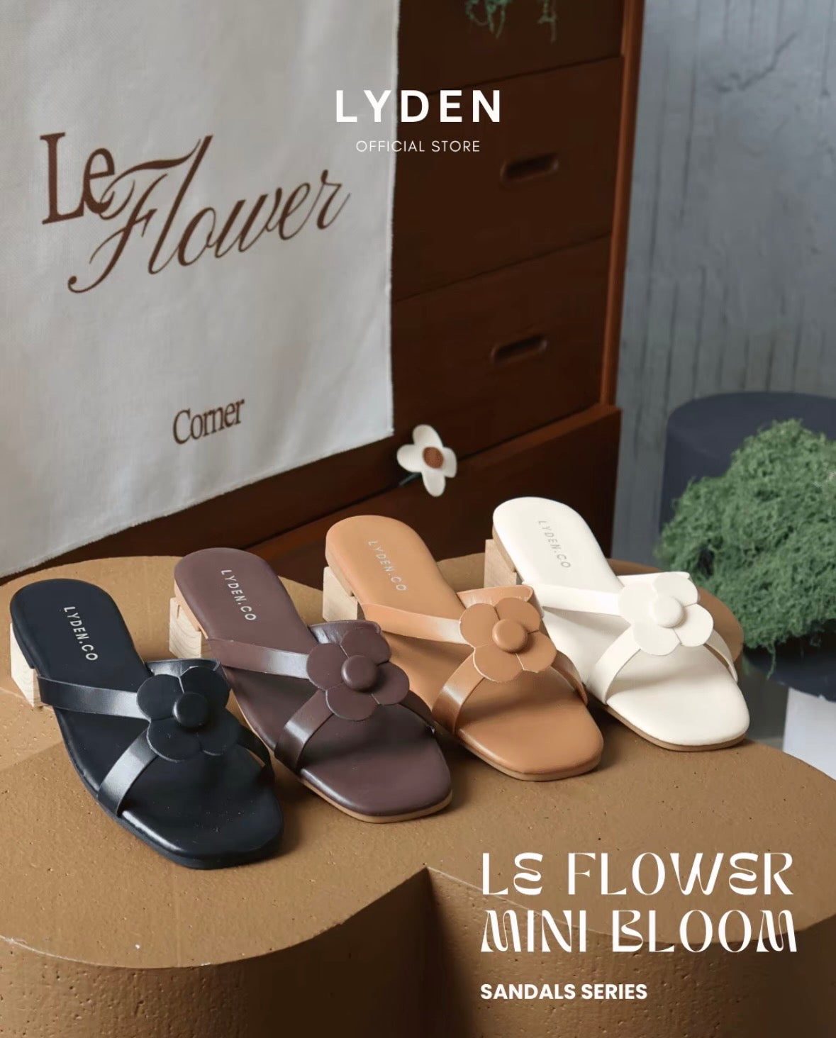 LYDEN Le Flowers Mini Bloom Sandals Series