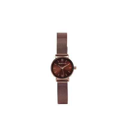 Milliot & Co Miller Leather/Mesh Strap Analog Watch