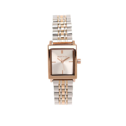 Milliot & Co Sima Leather/Steel Analog Watch