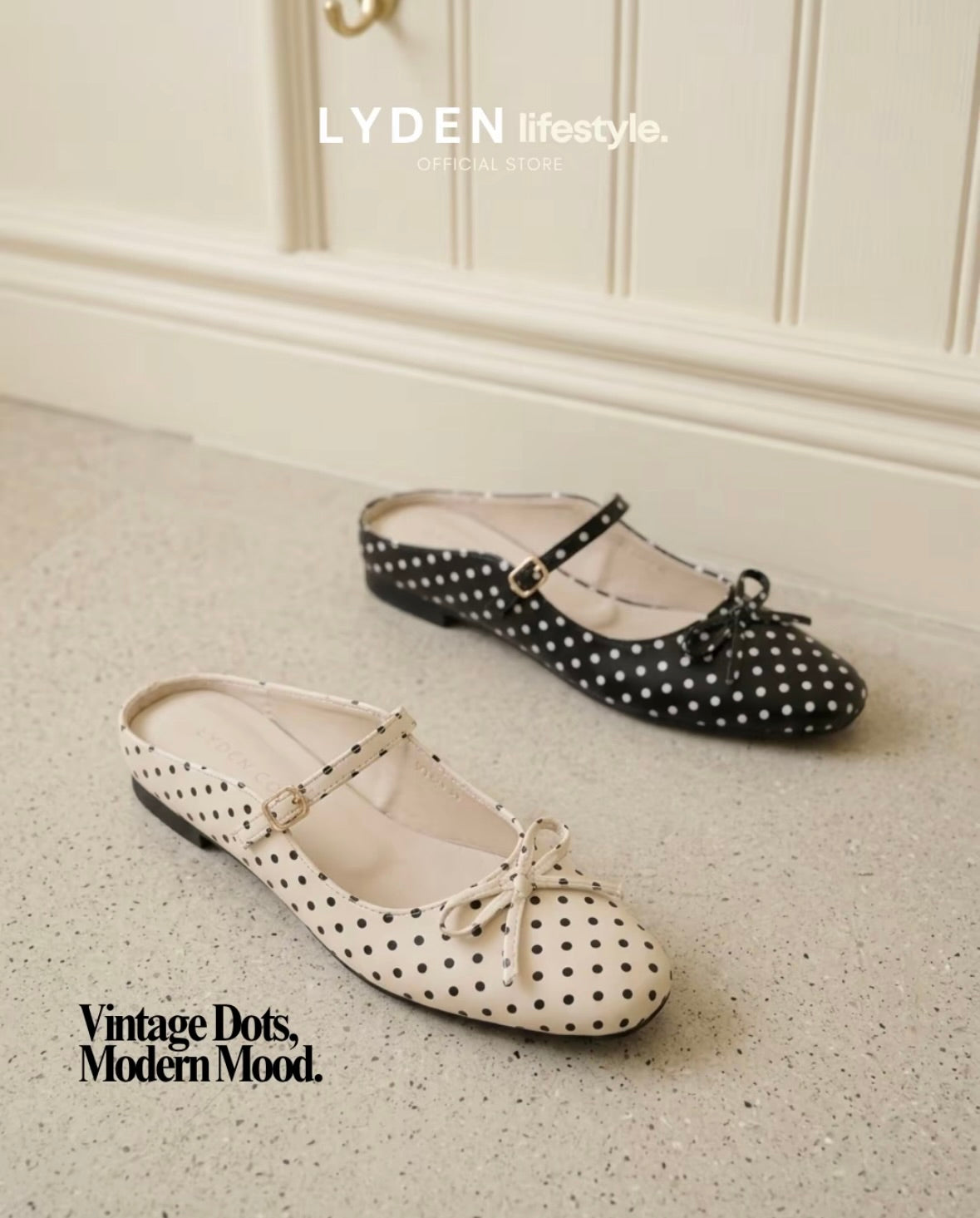 LYDEN Doté Open Back Flats