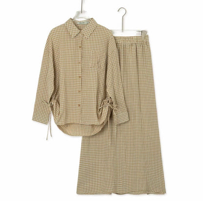 YM Gingham Skirt Set - FS/PS