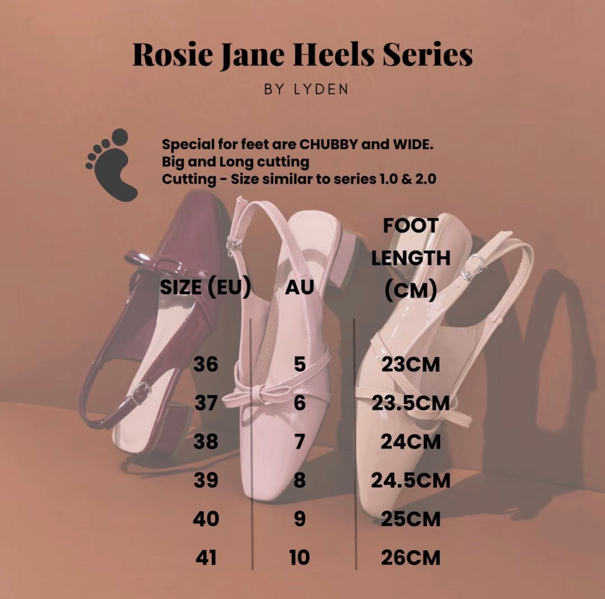 LYDEN Rosie Jane 4cm Pump Heels Series