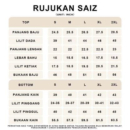 YM Nirmala Kurung Set - S-2XL