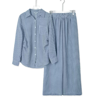 YM Suzy Striped Pants Set - S-XL