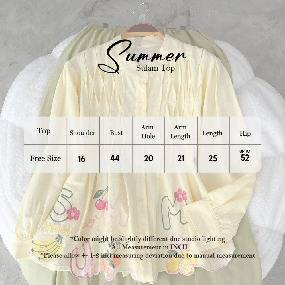 ABC Summer Sulam Top
