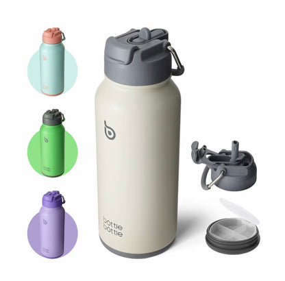 BOTTLE BOTTLE Limited Edition Tumbler with Pill Storage Box 32oz