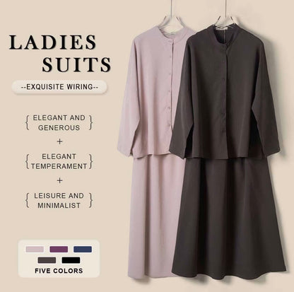 YM Sofea Set (Blouse & Skirt) - Free Size / Plus Size