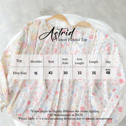 ABC Astrid Pleated Top