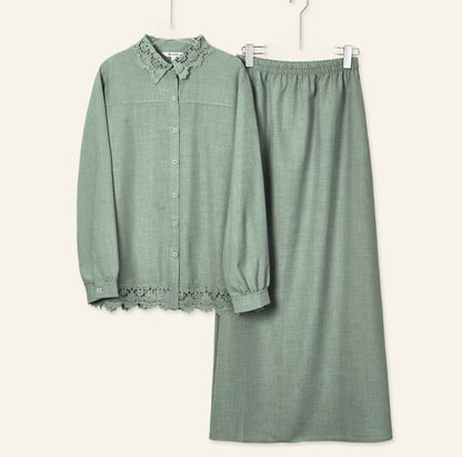 YM Gloria Lace Skirt Set