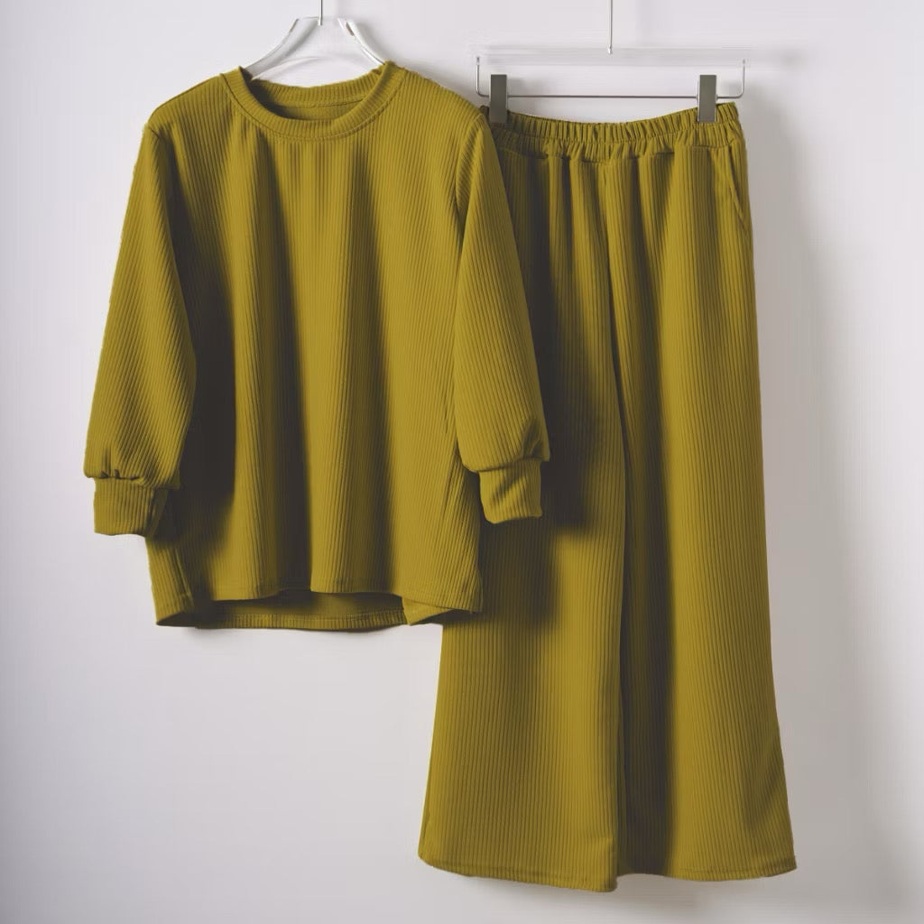YM Sweatshirt Set (Blouse & Pants) - Free Size / Plus Size