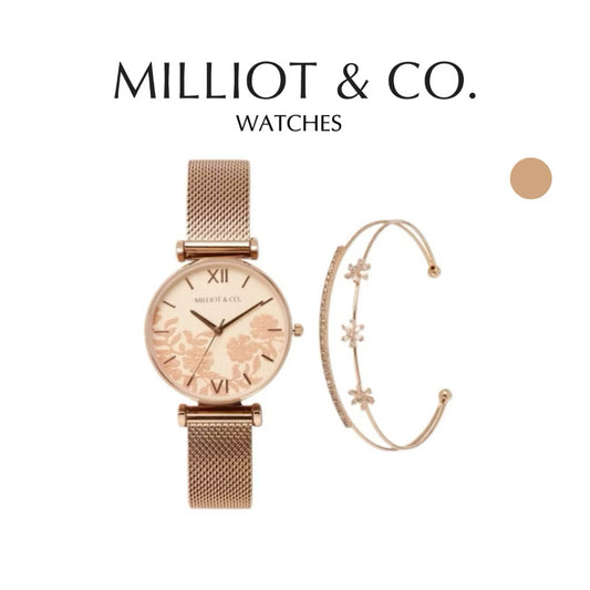 Milliot & Co Charlie Watch Set Metal Analog