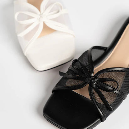 H2U Ruffy Ribbon Sandals