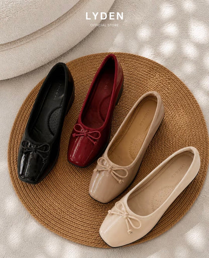 LYDEN Mary Jane Glossy Wedges