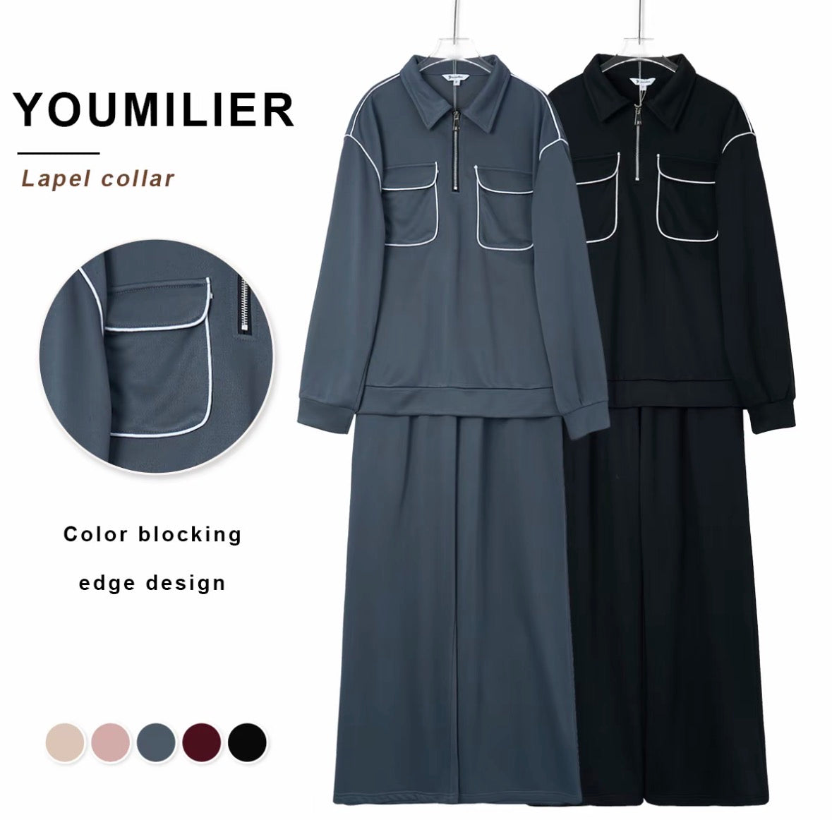 YM Asta Pants Set - Free/Plus Size