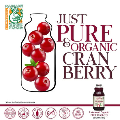 Lakewood Organic Pure Cranberry Juice 946ml
