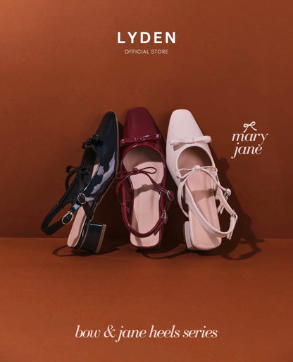 LYDEN Mary Jane Bow and Jane 4cm Pump Heels Series