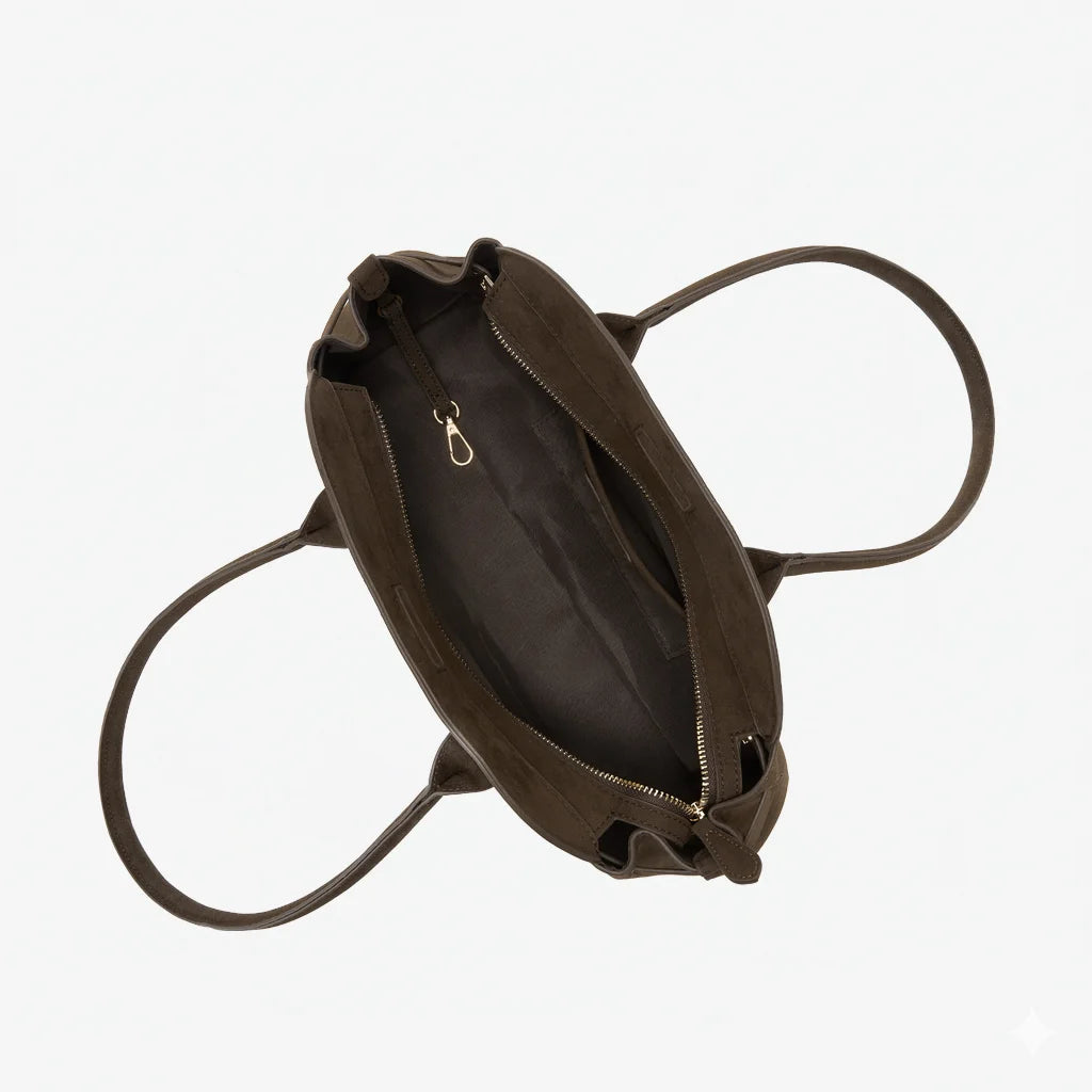 Dr Cardin Women Araya Shoulder Bag / Satin / Suede / Faux Leather BG-819
