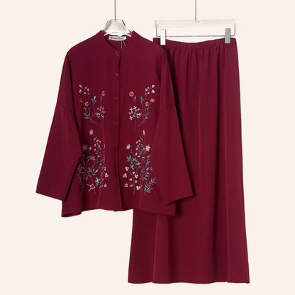 YM Diana Set (Blouse & Skirt)